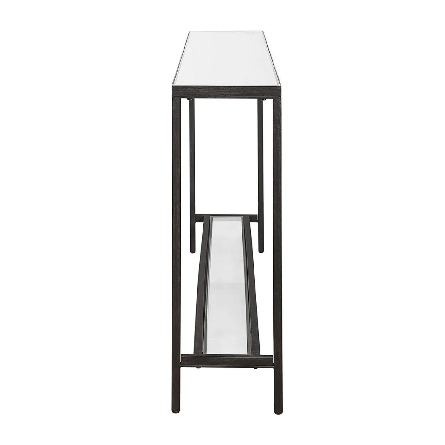 Luxury Beveled Mirror Console Table Modern Italian Style for Villa