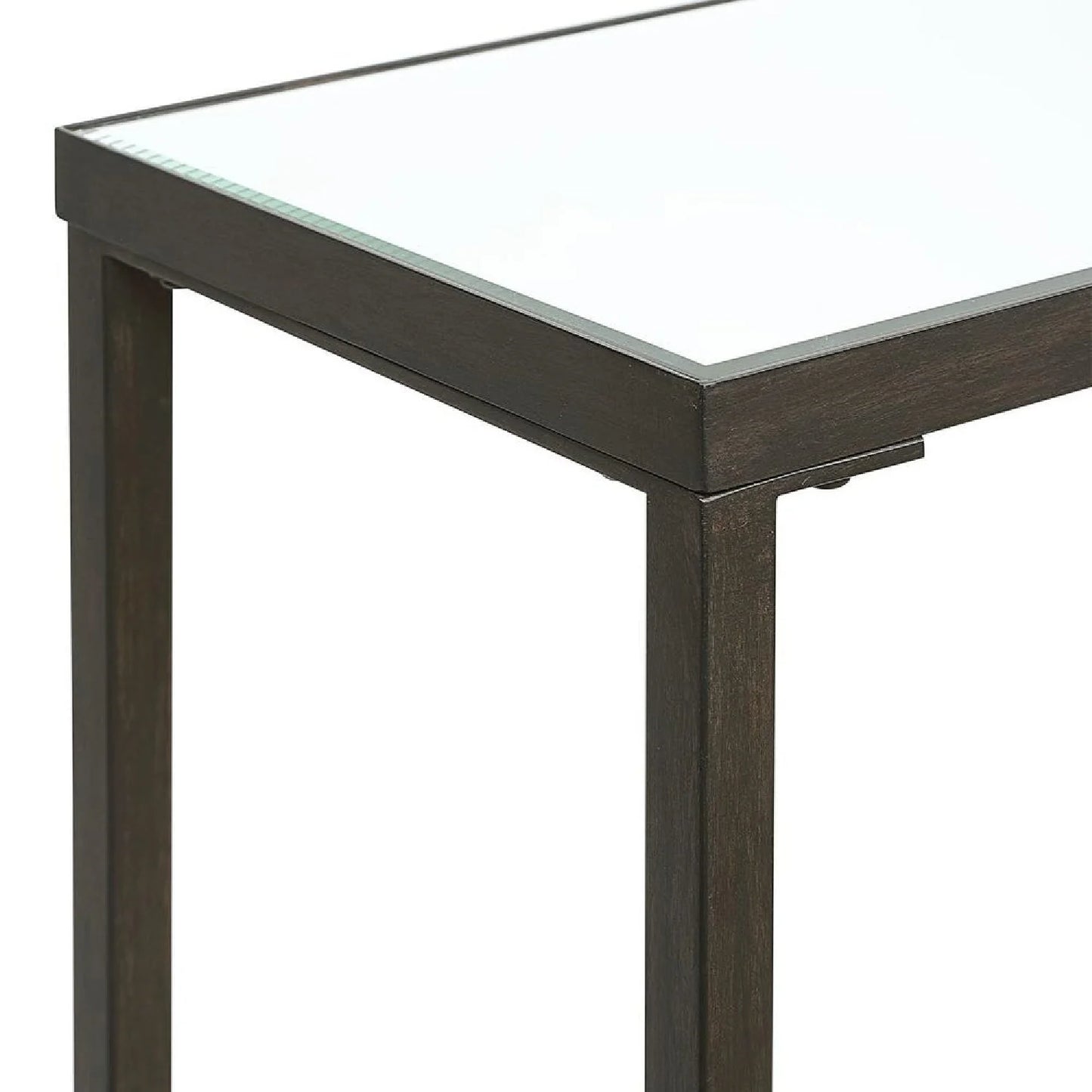 Luxury Beveled Mirror Console Table Modern Italian Style for Villa