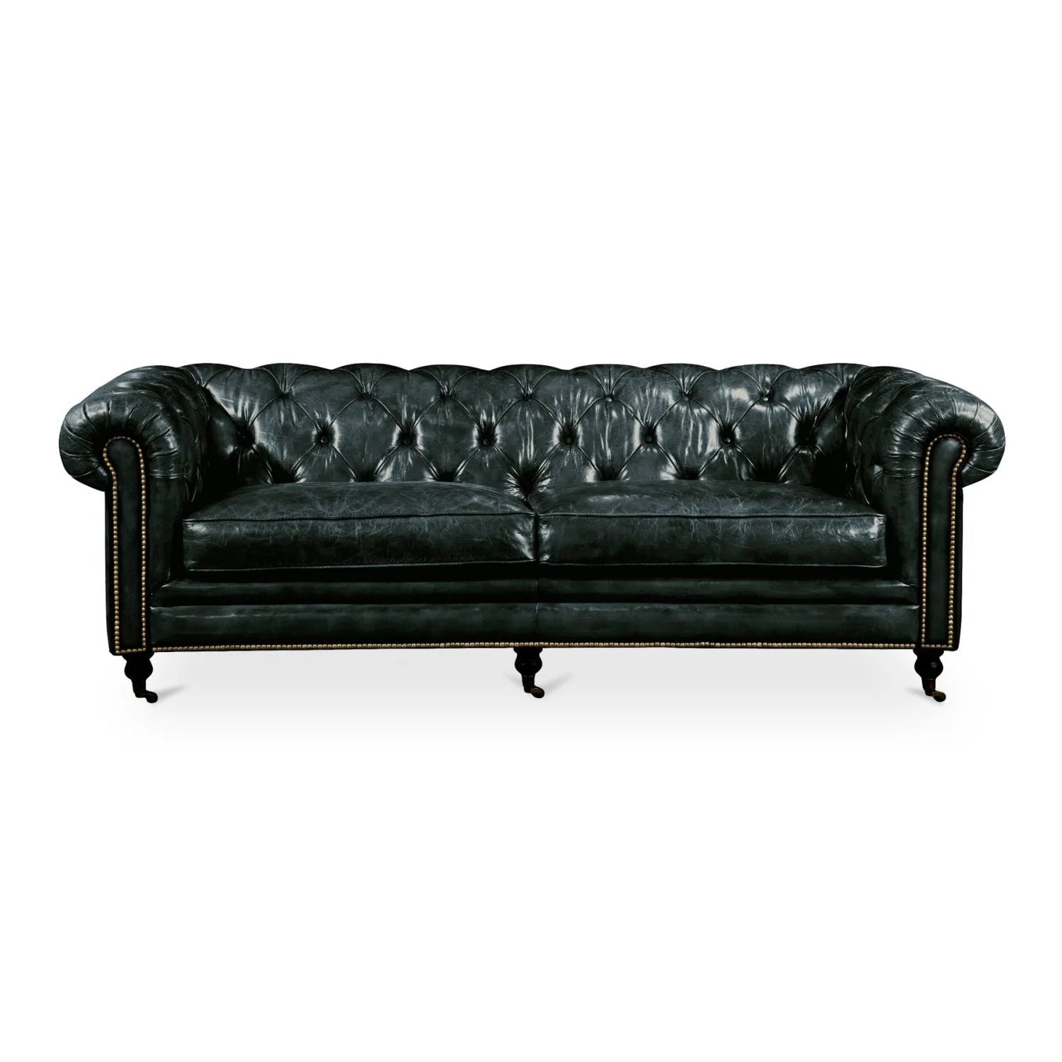 Luxury Birmingham Chesterfield Leather Sofa Modern Italian Style for Villa