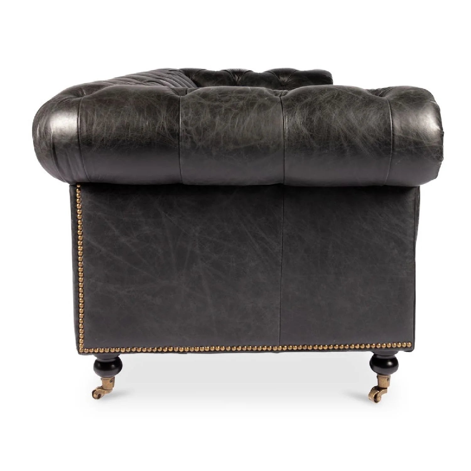 Luxury Birmingham Chesterfield Leather Sofa Modern Italian Style for Villa