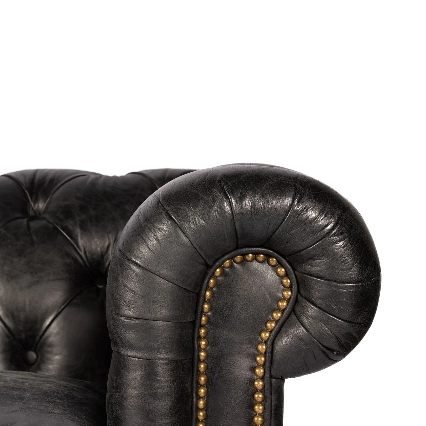 Luxury Birmingham Chesterfield Leather Sofa Modern Italian Style for Villa