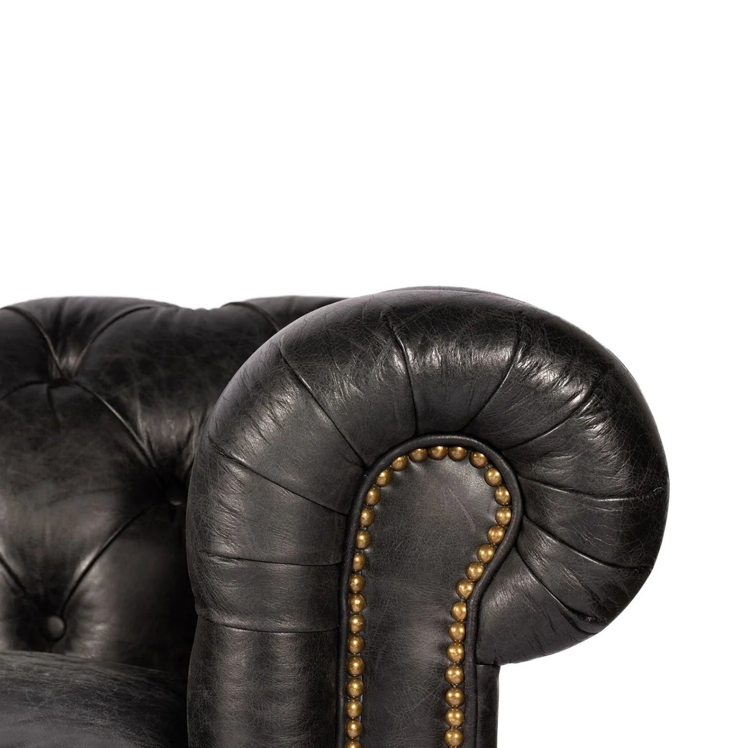 Luxury Birmingham Chesterfield Leather Sofa Modern Italian Style for Villa