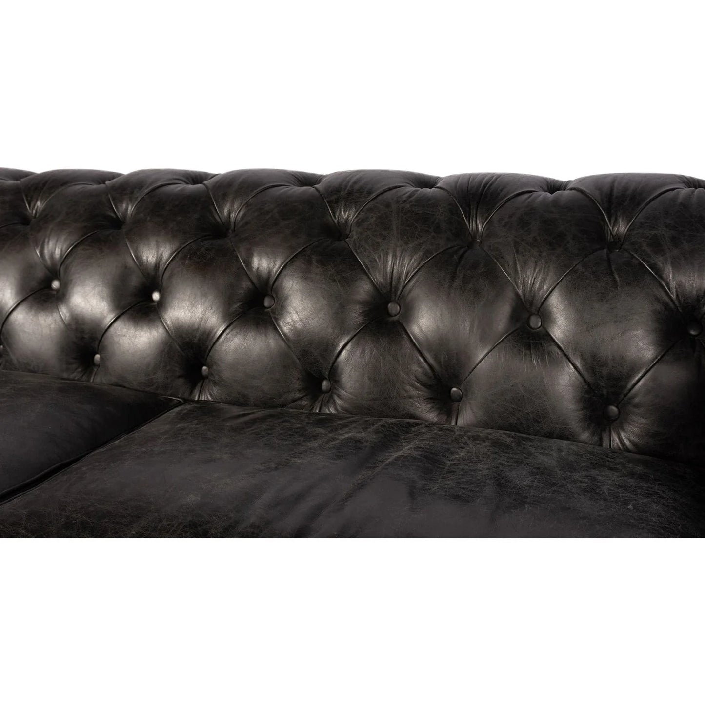 Luxury Birmingham Chesterfield Leather Sofa Modern Italian Style for Villa