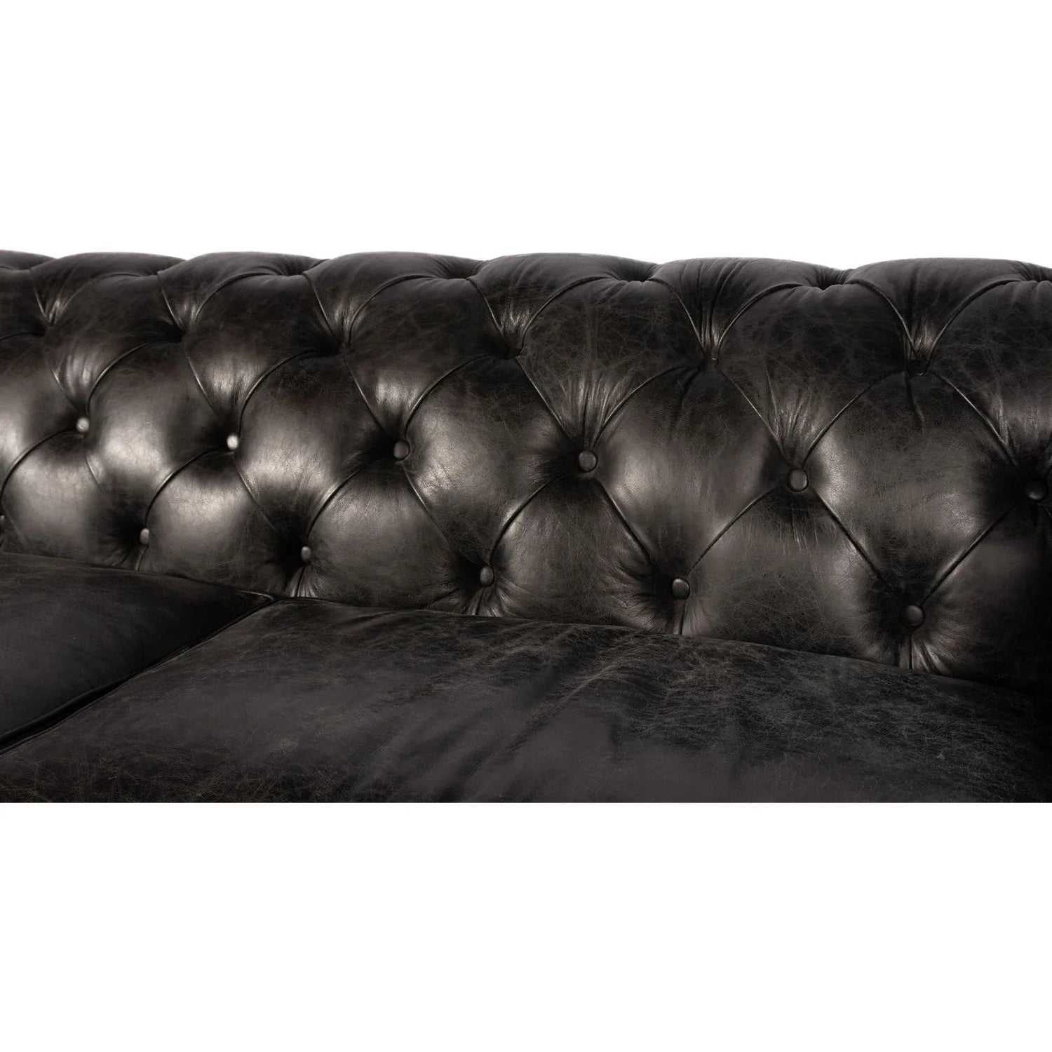 Luxury Birmingham Chesterfield Leather Sofa Modern Italian Style for Villa