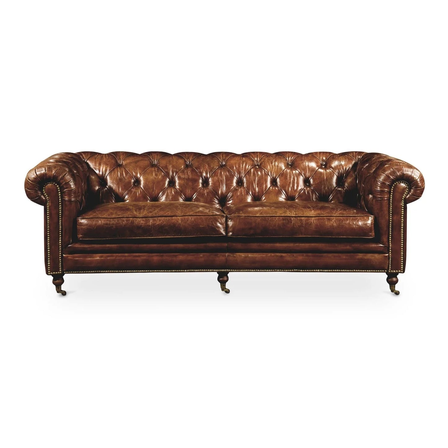 Luxury Birmingham Chesterfield Leather Sofa Modern Italian Style for Villa