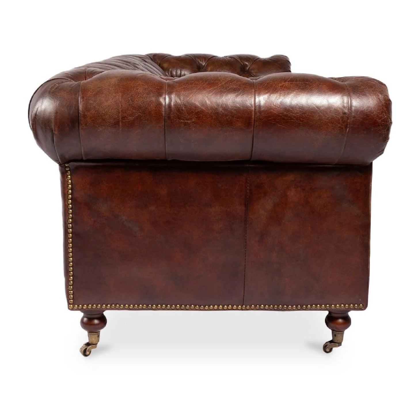 Luxury Birmingham Chesterfield Leather Sofa Modern Italian Style for Villa