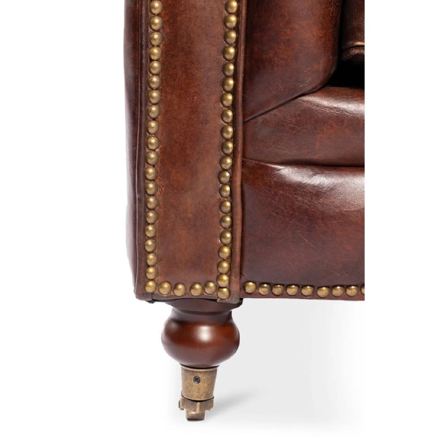 Luxury Birmingham Chesterfield Leather Sofa Modern Italian Style for Villa
