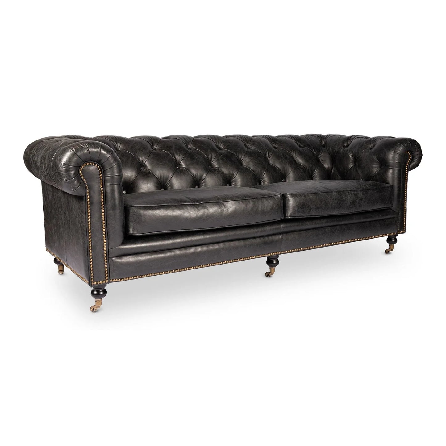 Luxury Birmingham Chesterfield Leather Sofa Modern Italian Style for Villa