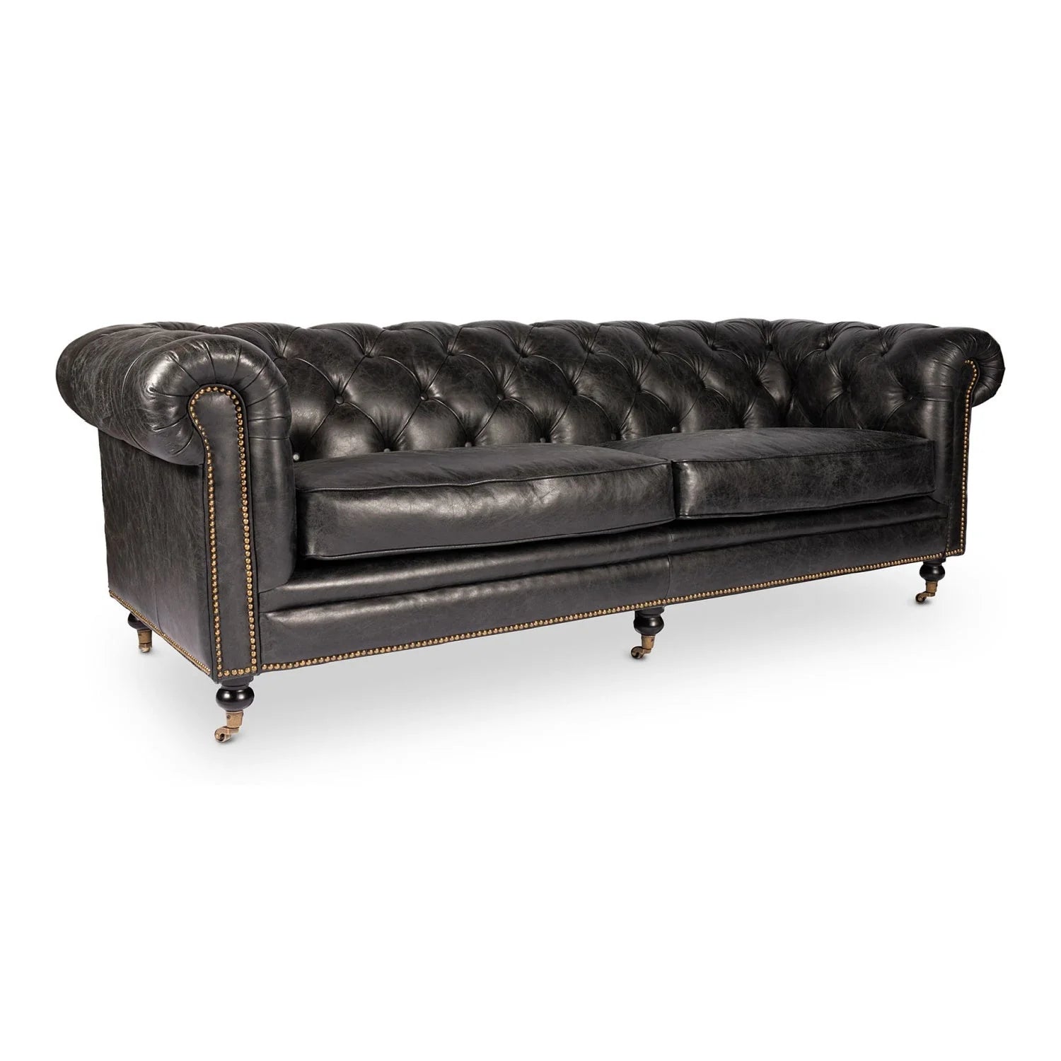 Luxury Birmingham Chesterfield Leather Sofa Modern Italian Style for Villa