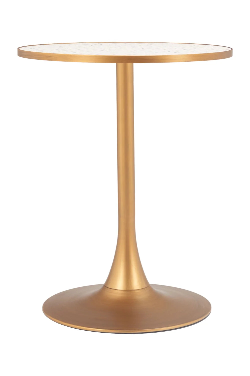 Luxury Bite Metal Pedestal Bar Table Modern Italian Style for Villa
