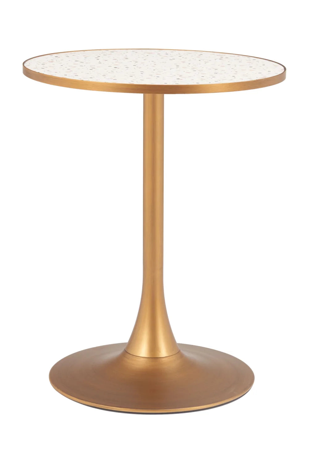 Luxury Bite Metal Pedestal Bar Table Modern Italian Style for Villa