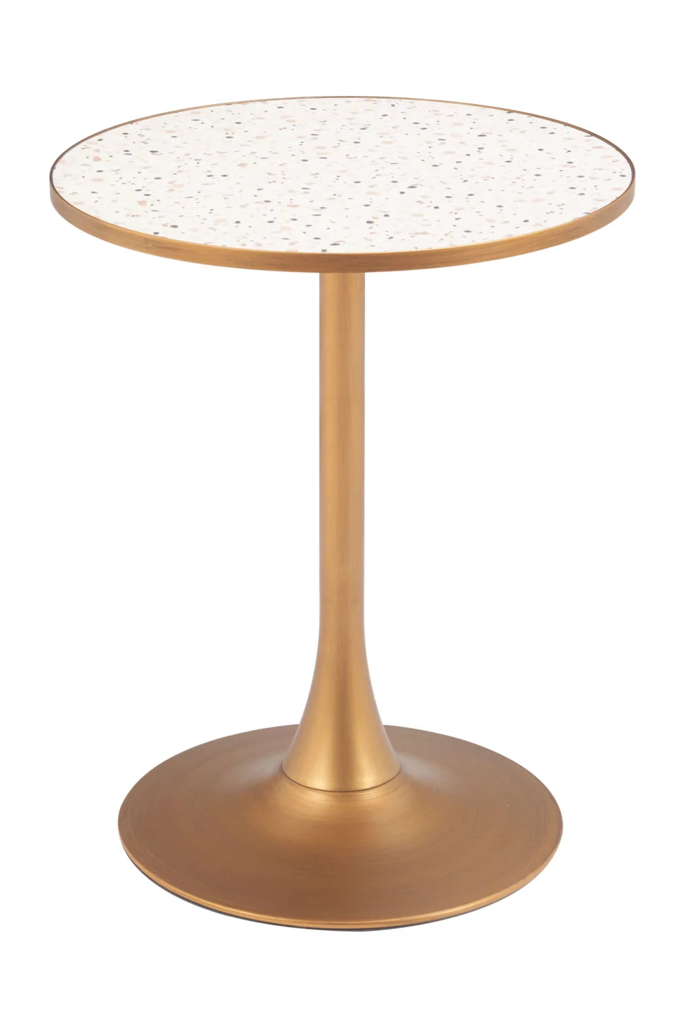 Luxury Bite Metal Pedestal Bar Table Modern Italian Style for Villa