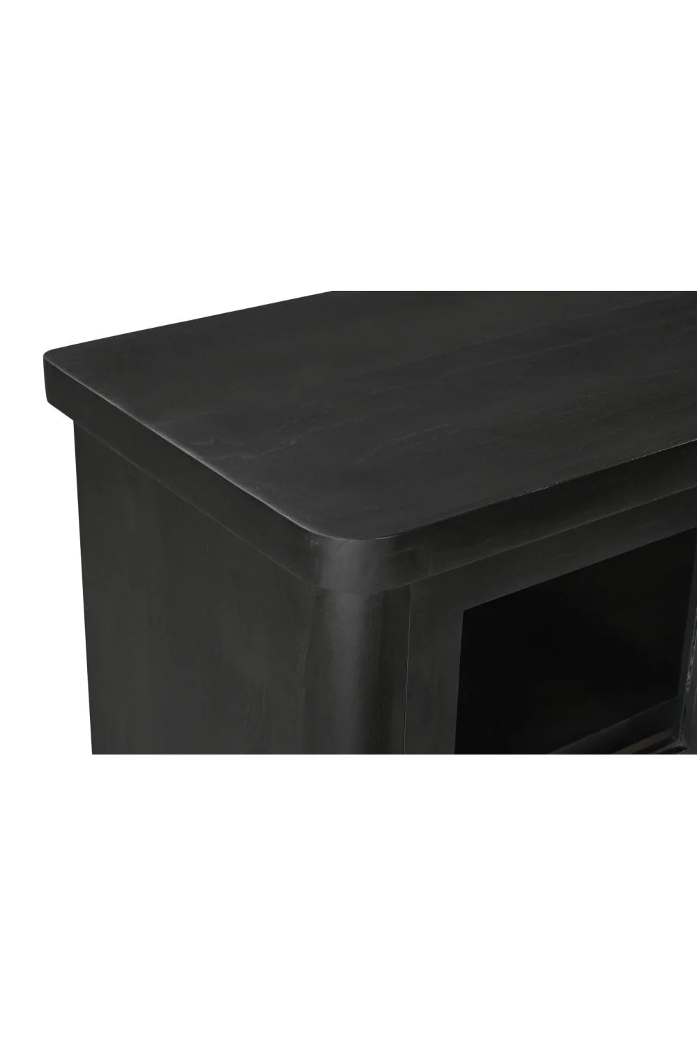 Luxury Black 4-Door Sideboard European Style for Villa