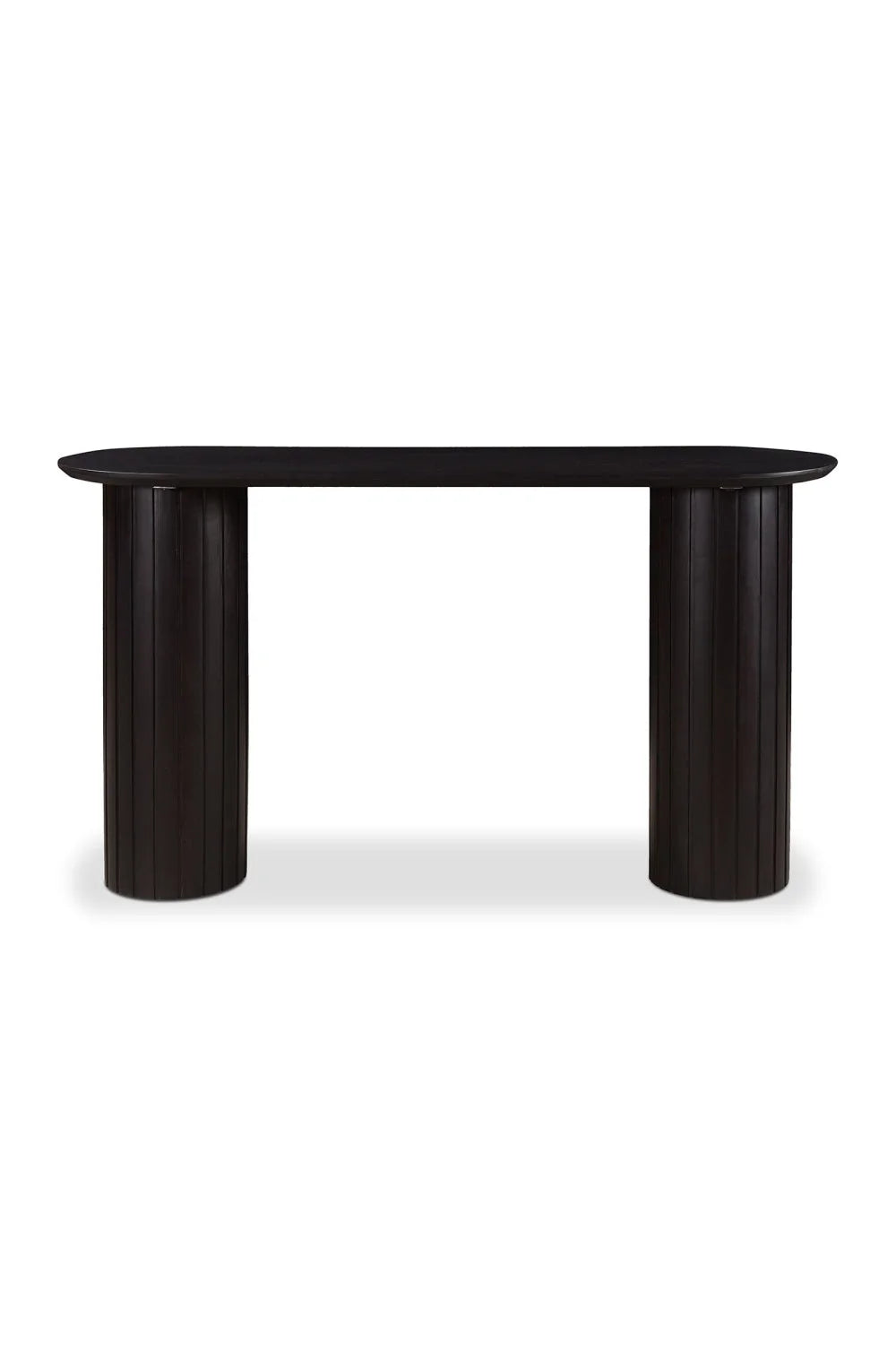 Luxury Black Acacia Console Table Modern Italian Style for Villa
