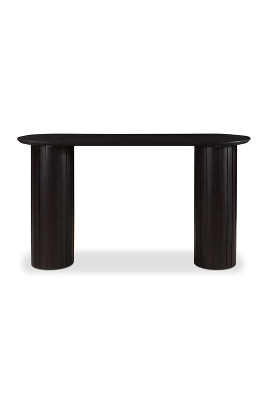Luxury Black Acacia Console Table Modern Italian Style for Villa