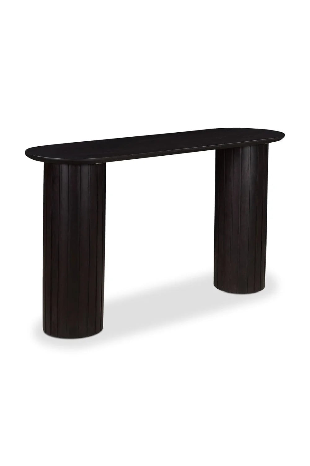 Luxury Black Acacia Console Table Modern Italian Style for Villa