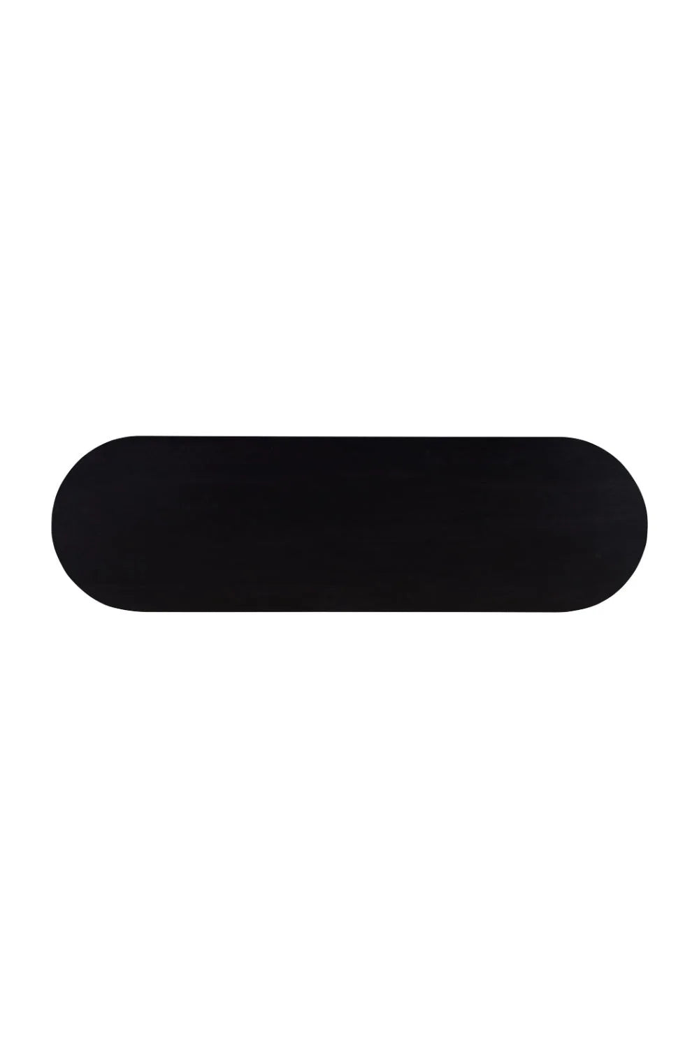 Luxury Black Acacia Console Table Modern Italian Style for Villa