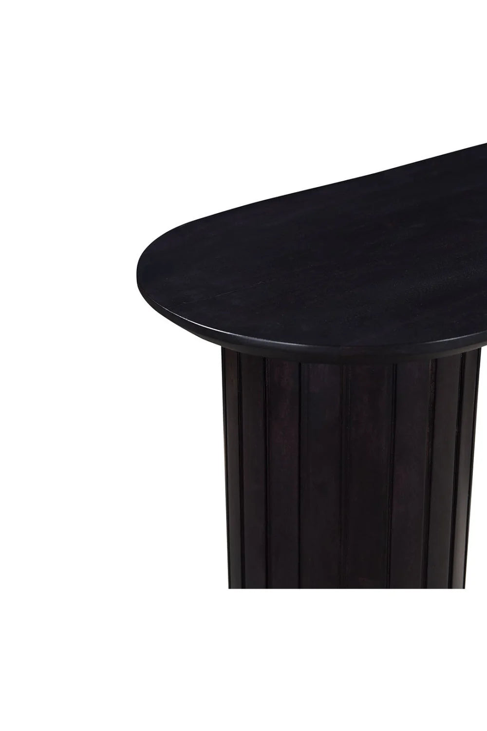 Luxury Black Acacia Console Table Modern Italian Style for Villa