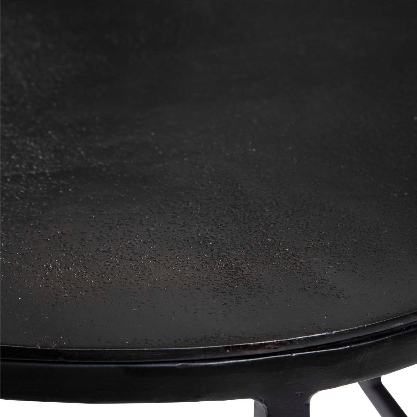 Luxury Black Aluminum Oval Coffee Table Modern Italian Style for Villa
