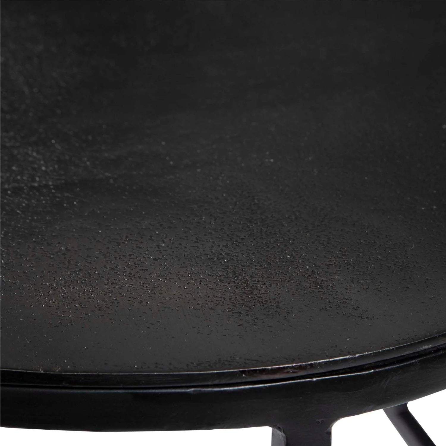 Luxury Black Aluminum Oval Coffee Table Modern Italian Style for Villa