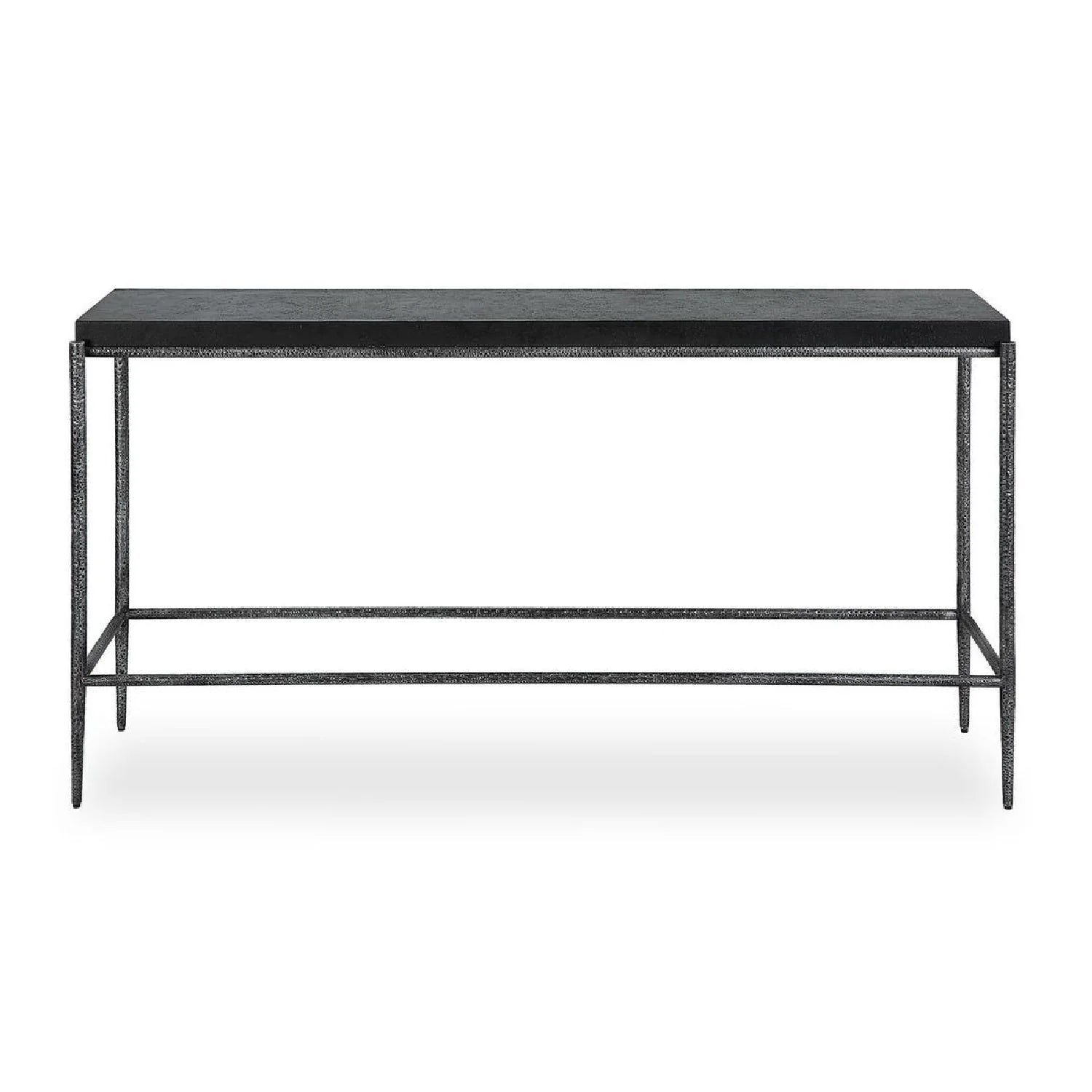 Luxury Black Concrete Console Table Modern Italian Style for Villa