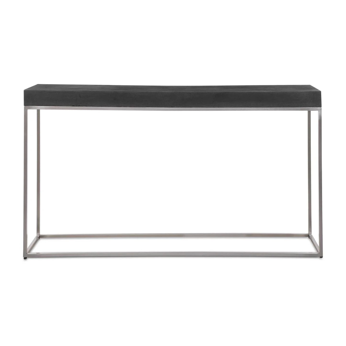 Luxury Black Concrete Console Table Modern Italian Style for Villa
