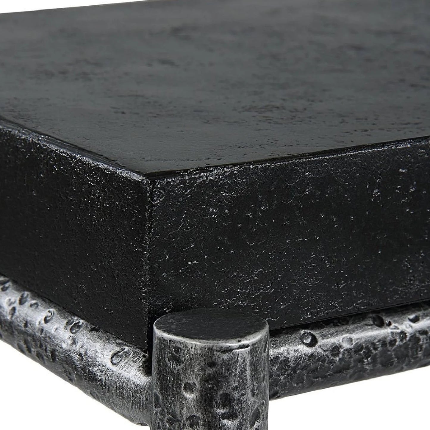 Luxury Black Concrete Console Table Modern Italian Style for Villa