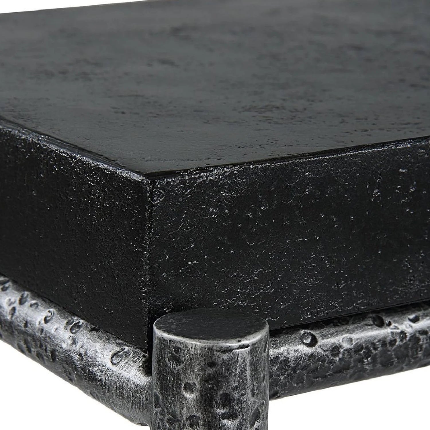 Luxury Black Concrete Console Table Modern Italian Style for Villa