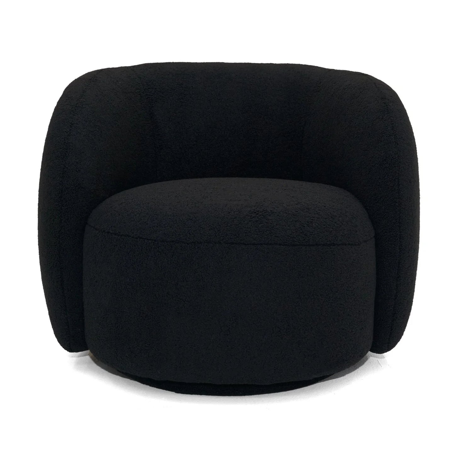 Luxury Black Fabric Accent Chair European Style for Villa