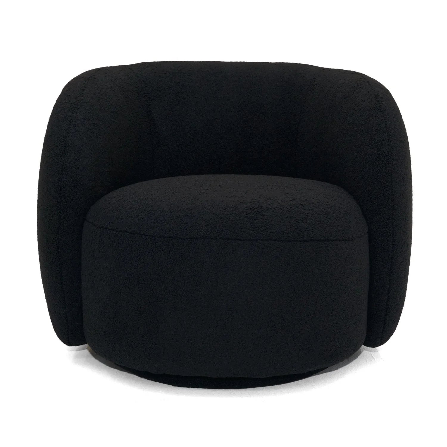 Luxury Black Fabric Accent Chair European Style for Villa