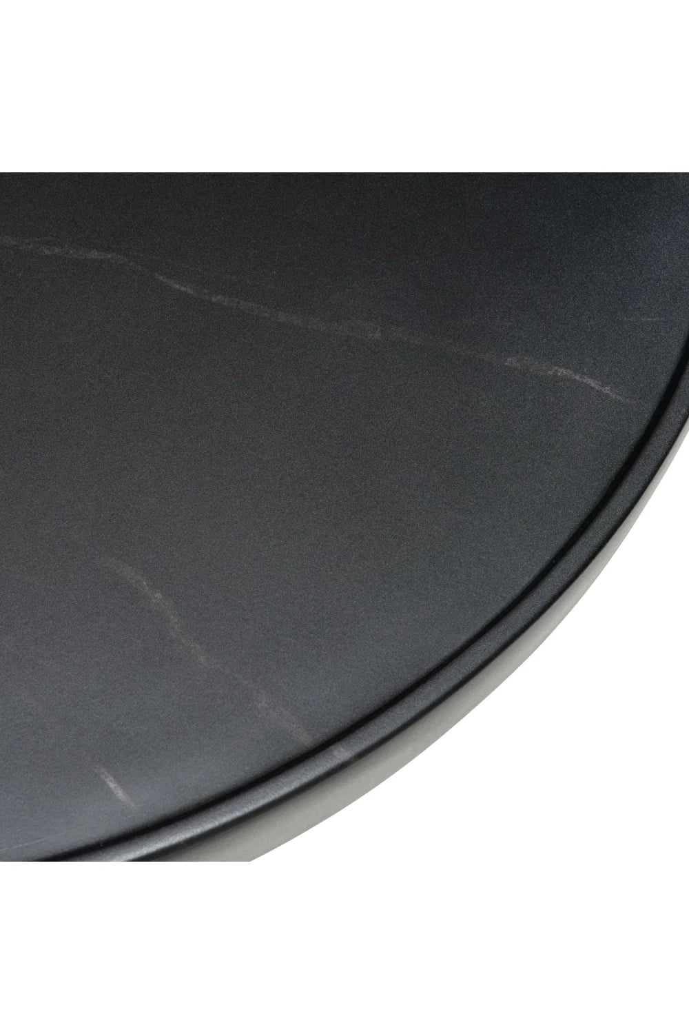 Luxury Black Fiberglass Coffee Table Modern Italian Style for Villa