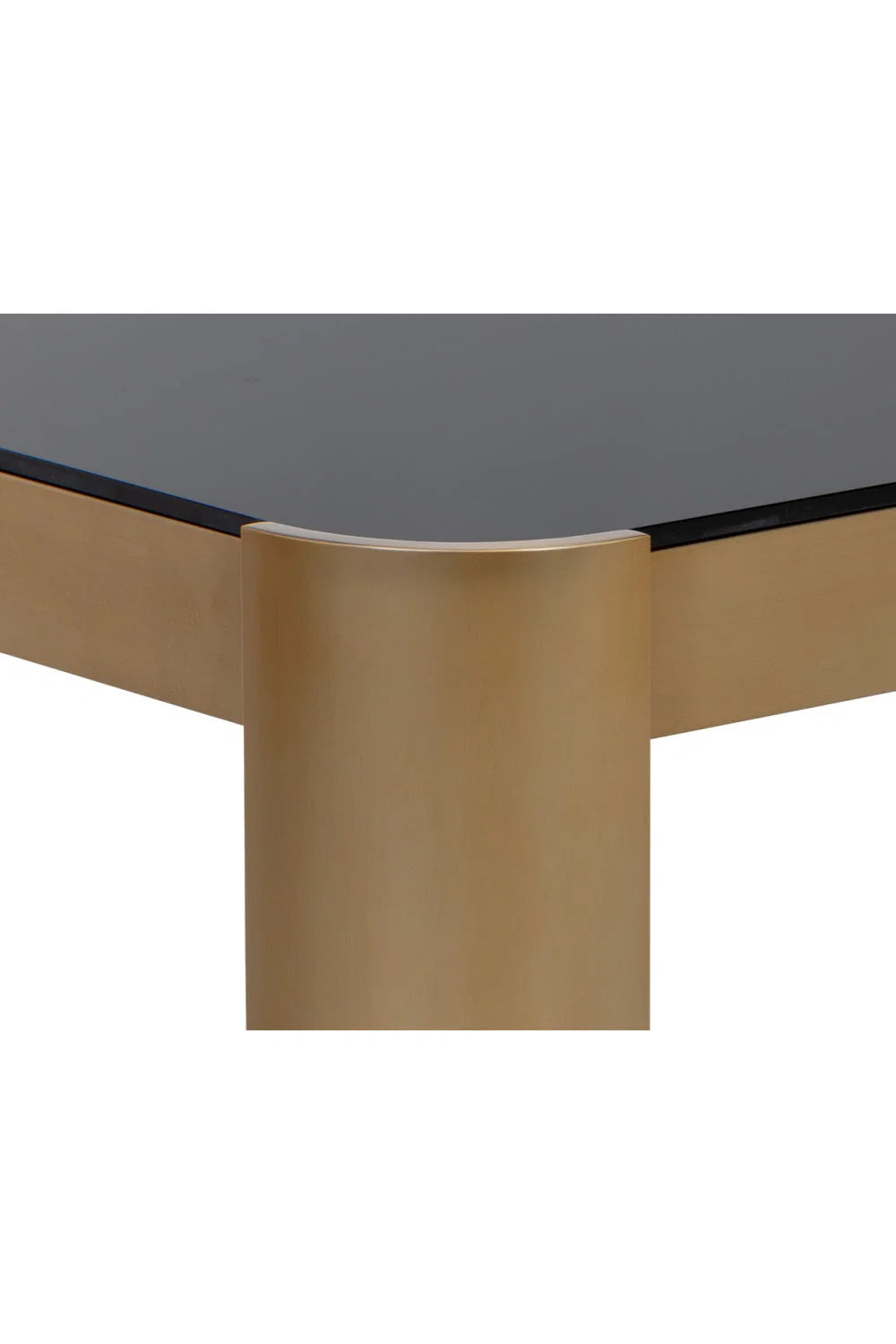 Luxury Black Glass Rectangular Coffee Table Modern Italian Style for Villa