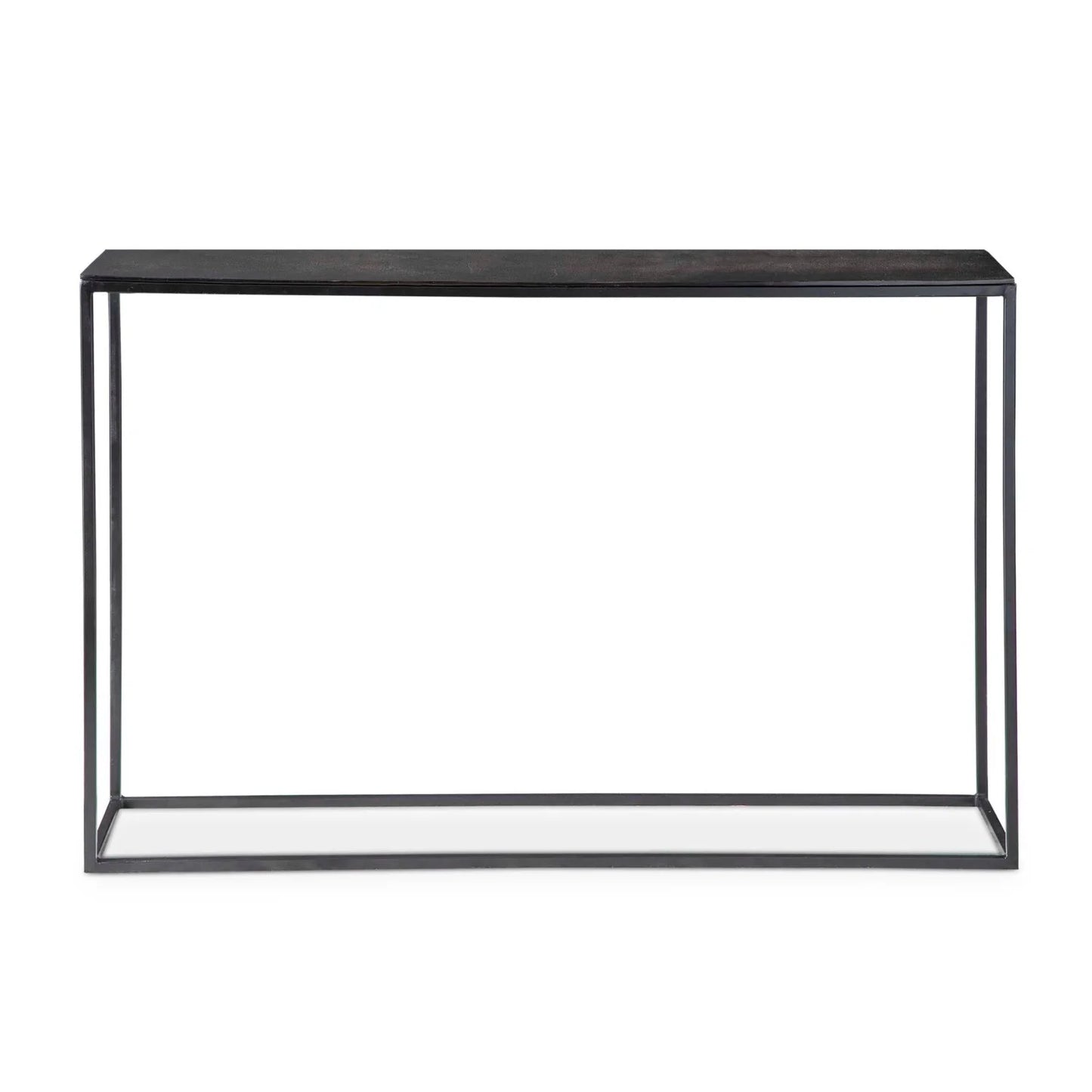 Luxury Black Iron Console Table Modern Italian Style for Villa