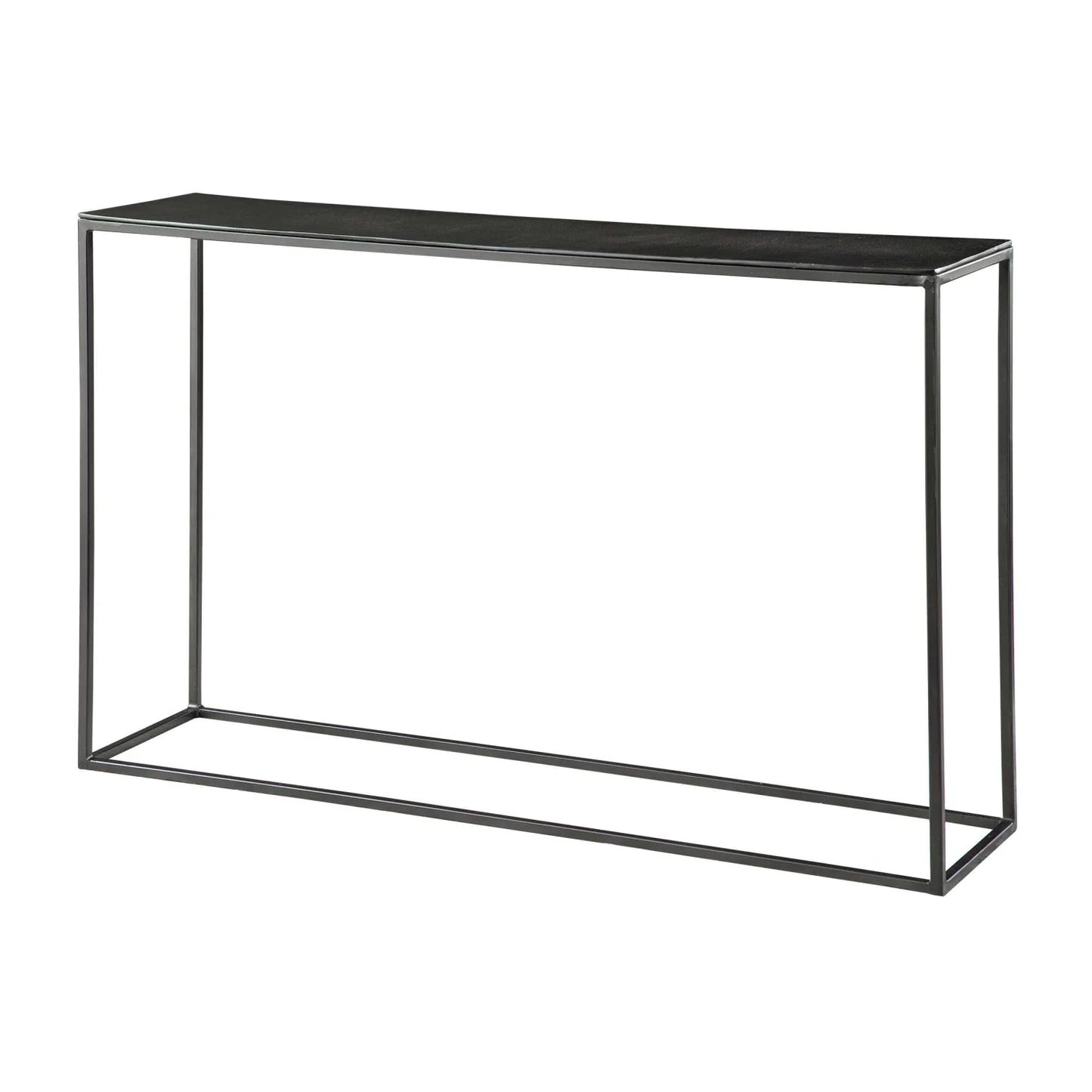 Luxury Black Iron Console Table Modern Italian Style for Villa