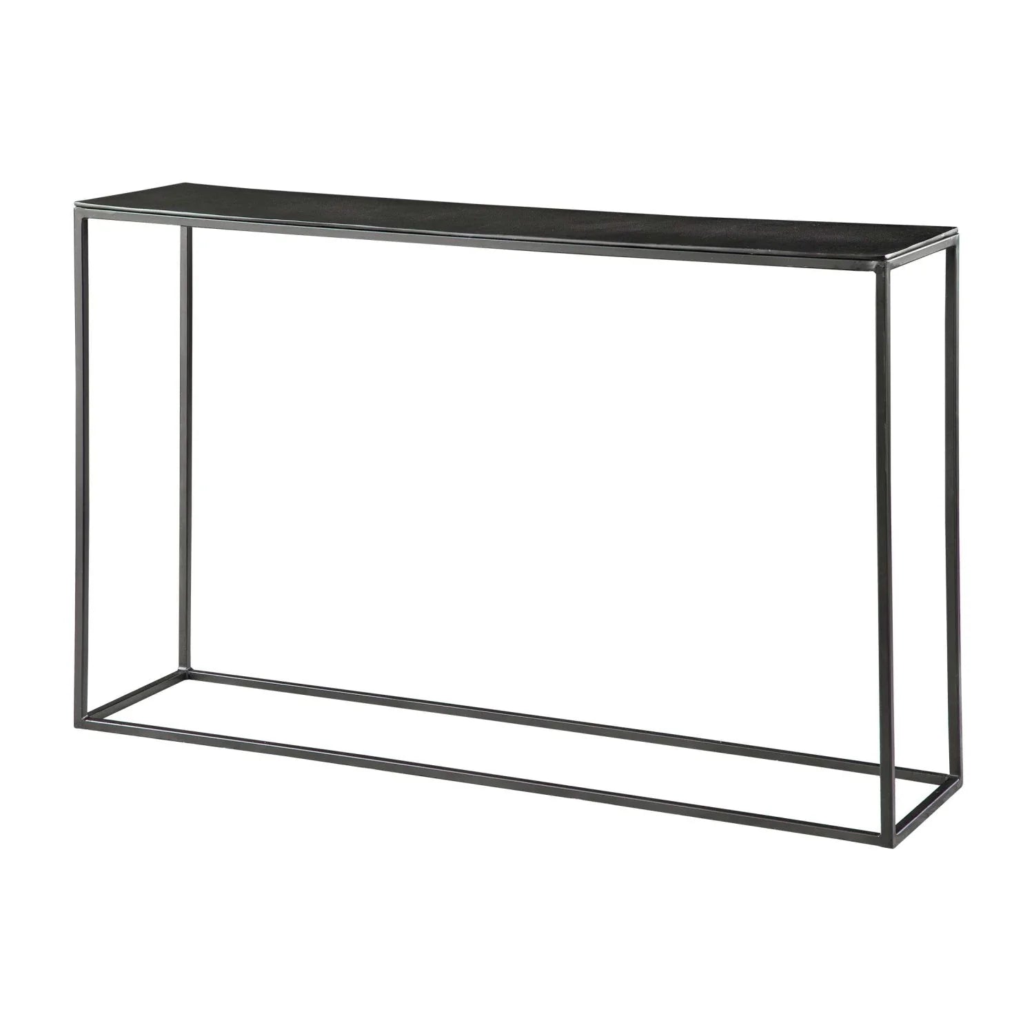 Luxury Black Iron Console Table Modern Italian Style for Villa