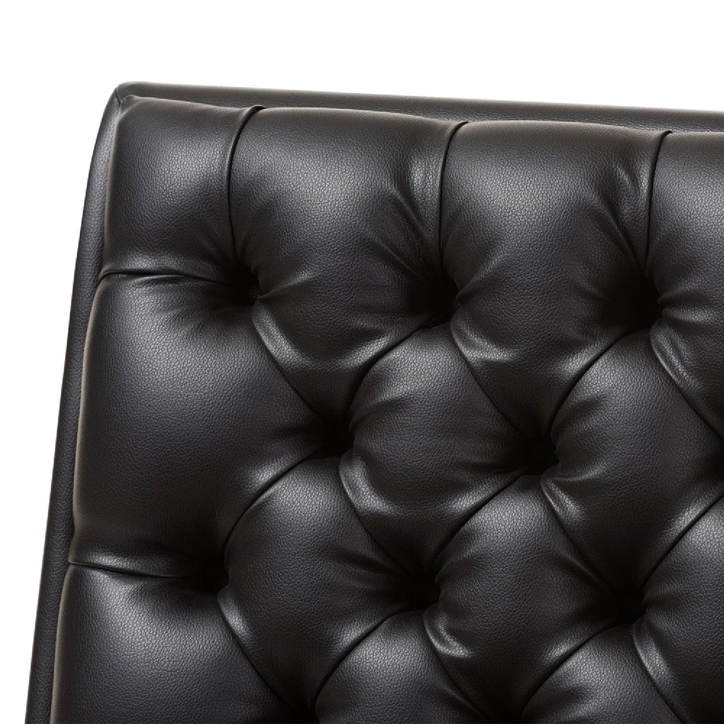 Luxury Black Leather Lounge Chair Modern Italian Style for Villa