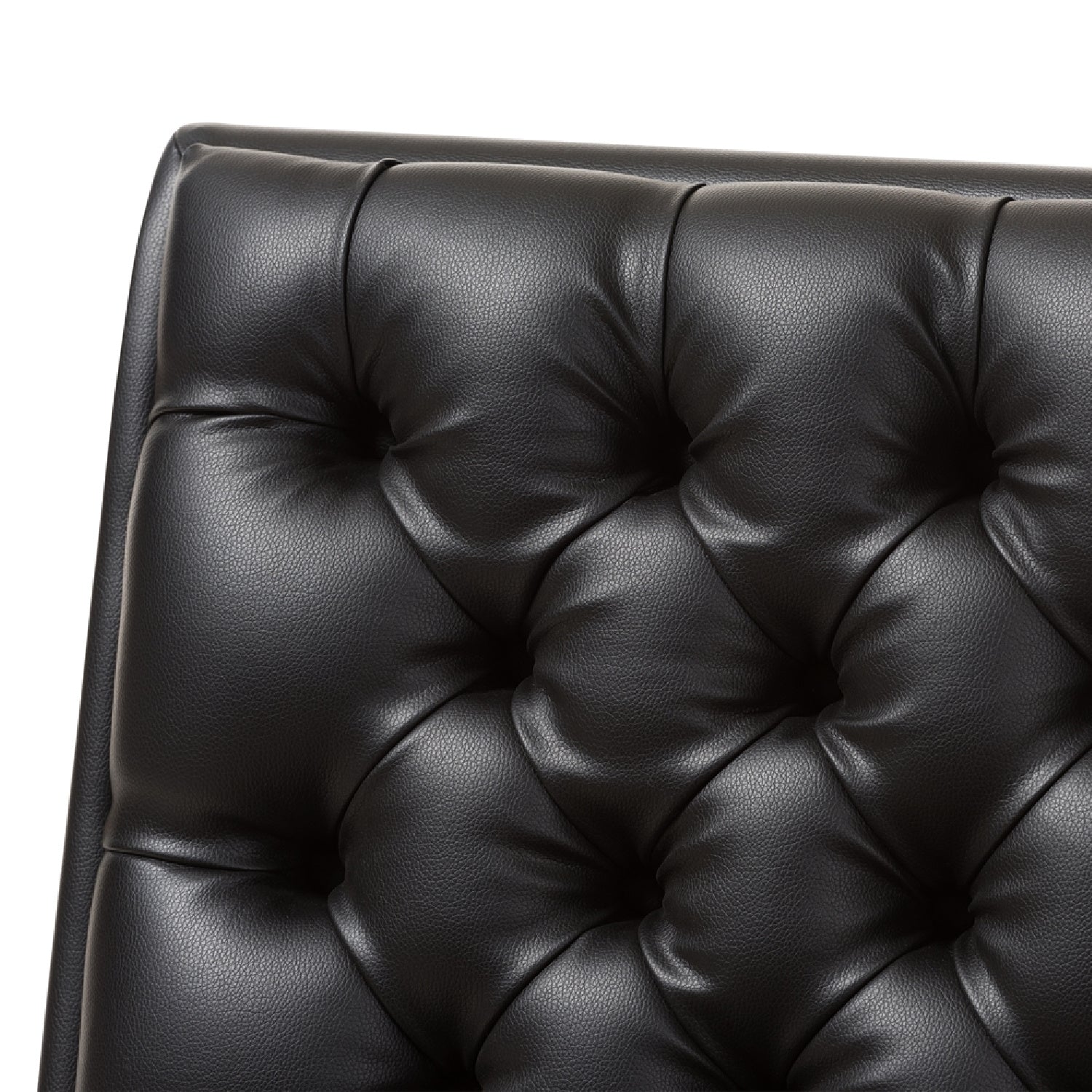 Luxury Black Leather Lounge Chair Modern Italian Style for Villa