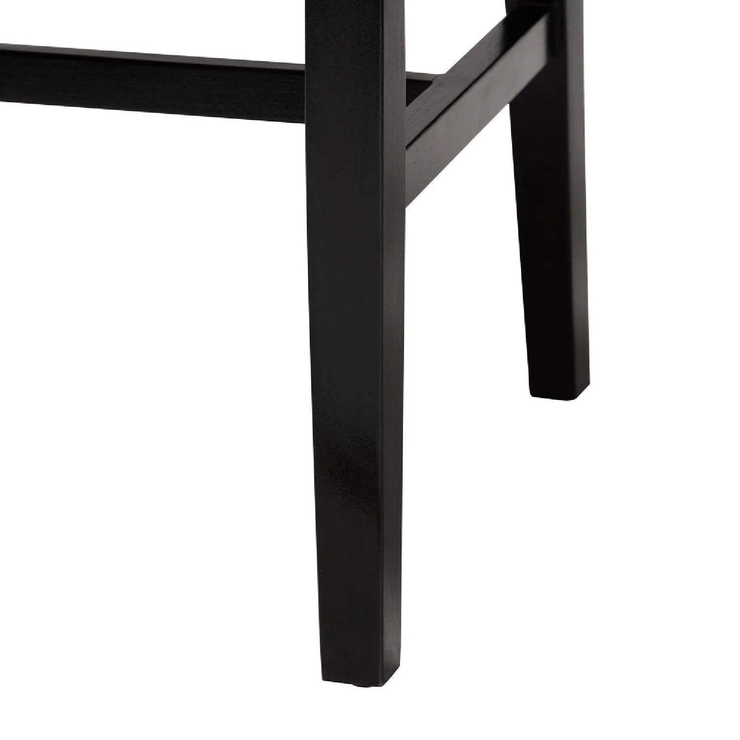 Luxury Black Mahogany Dining Chairs European Style for Villa