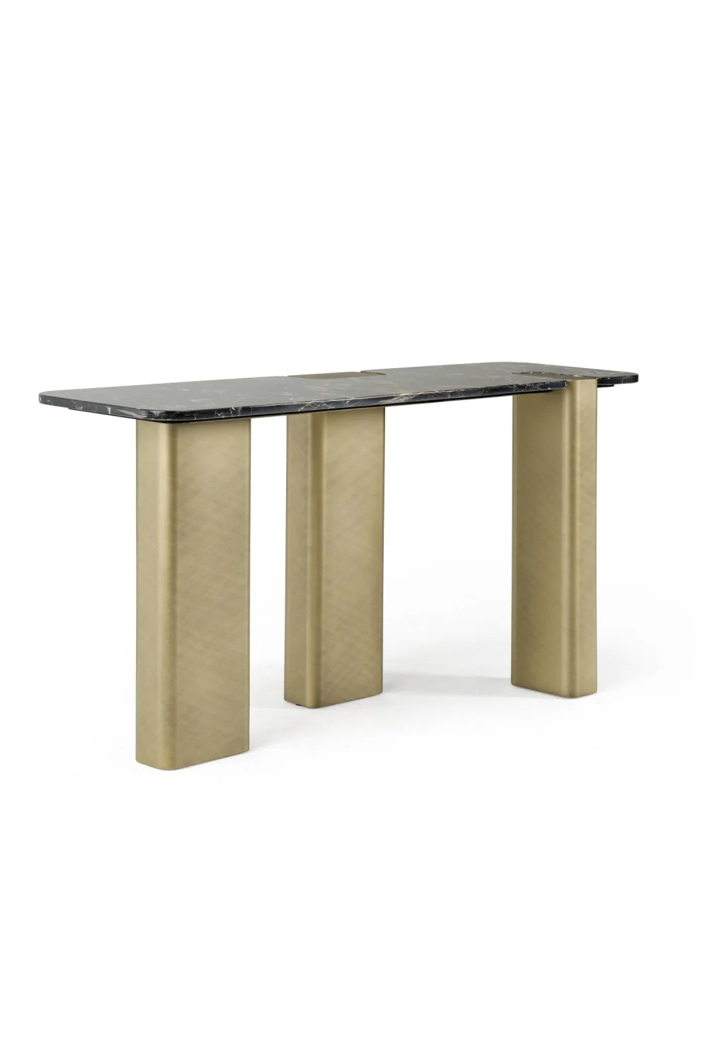 Luxury Black Marble Console Table Modern Italian Style for Villa
