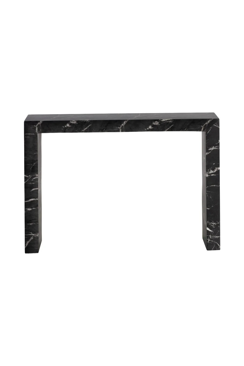 Luxury Black Marble Console Table Modern Italian Style for Villa
