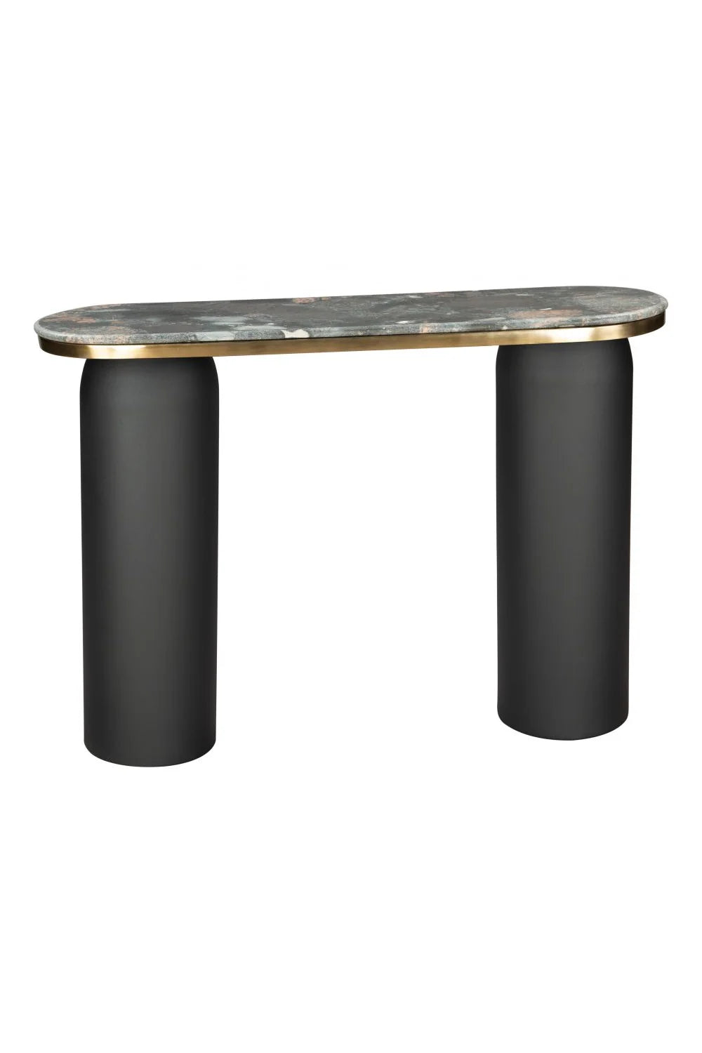 Luxury Black Marble Console Table Modern Italian Style for Villa