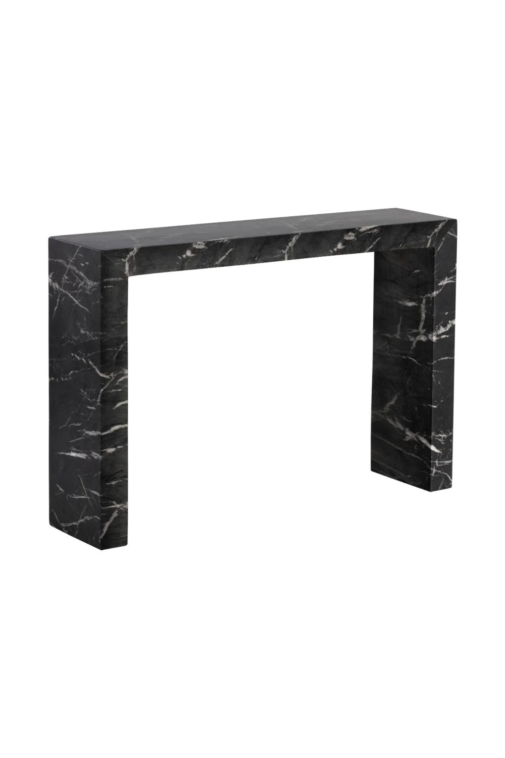 Luxury Black Marble Console Table Modern Italian Style for Villa