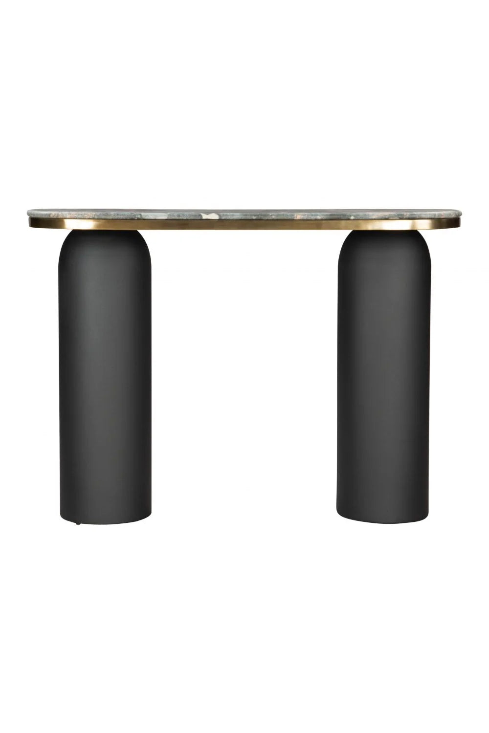 Luxury Black Marble Console Table Modern Italian Style for Villa