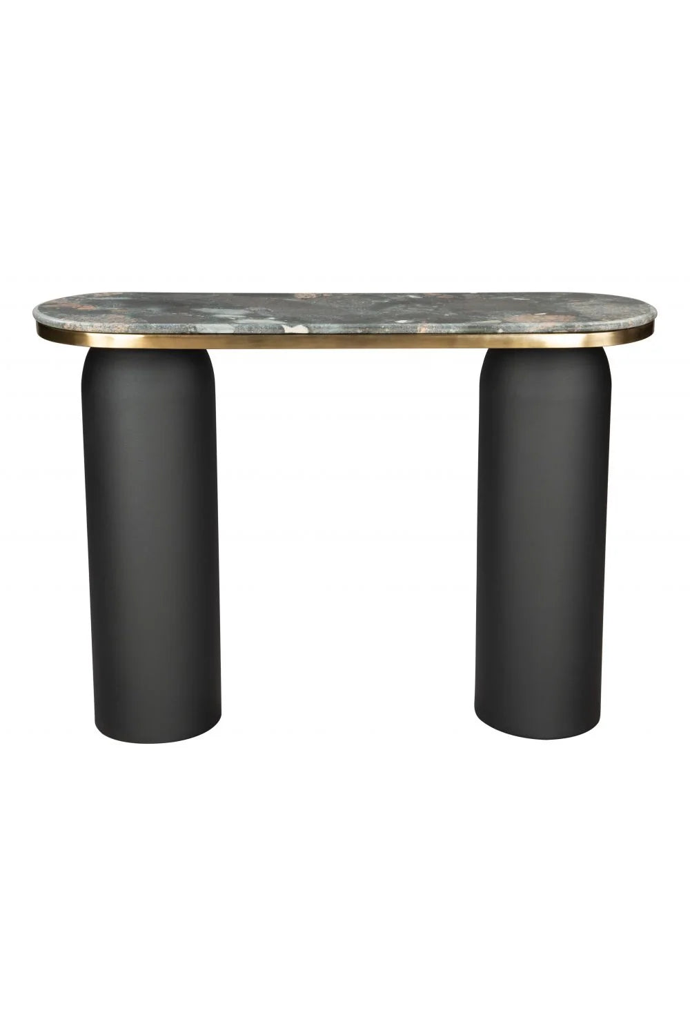 Luxury Black Marble Console Table Modern Italian Style for Villa