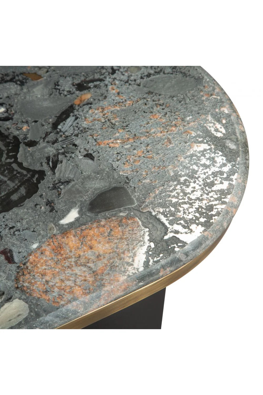 Luxury Black Marble Console Table Modern Italian Style for Villa
