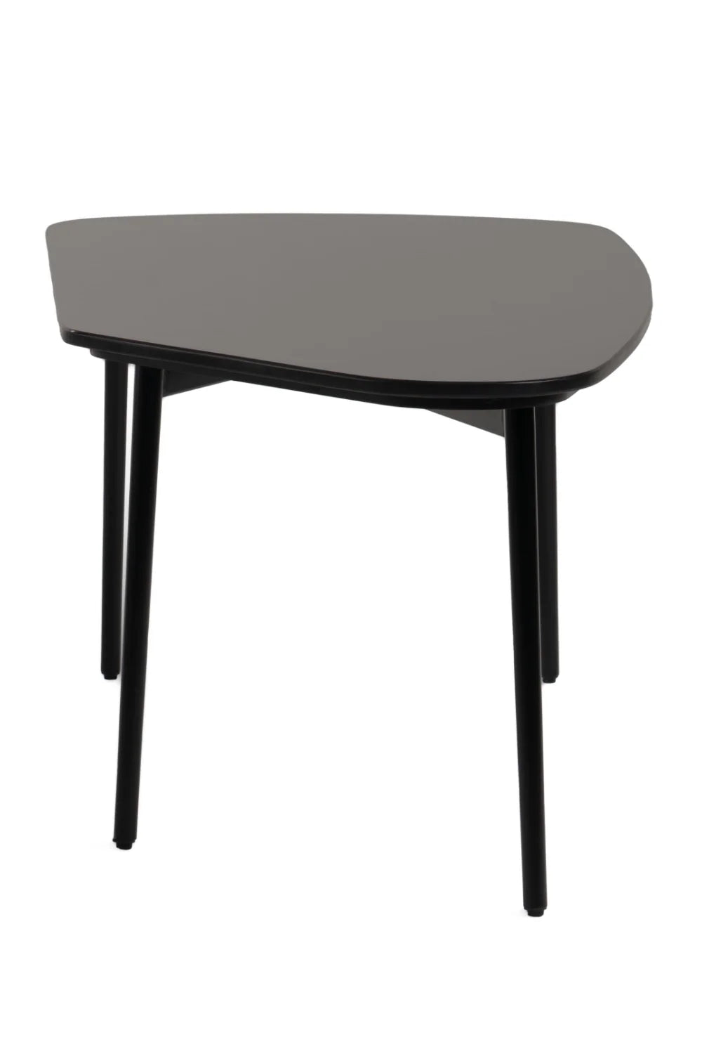 Luxury Black Marble Freeform Coffee Table Modern Italian Style for Villa