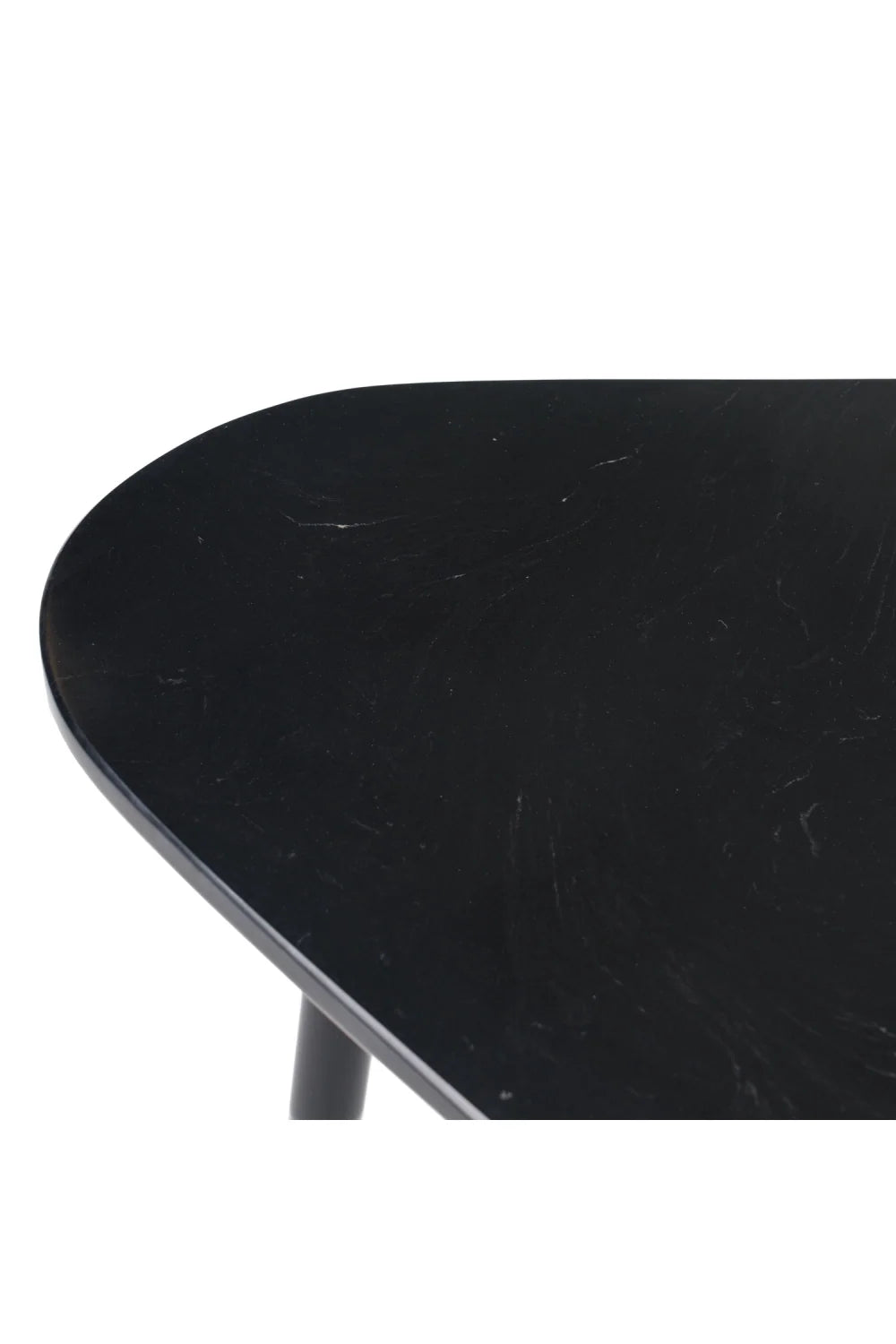 Luxury Black Marble Freeform Coffee Table Modern Italian Style for Villa