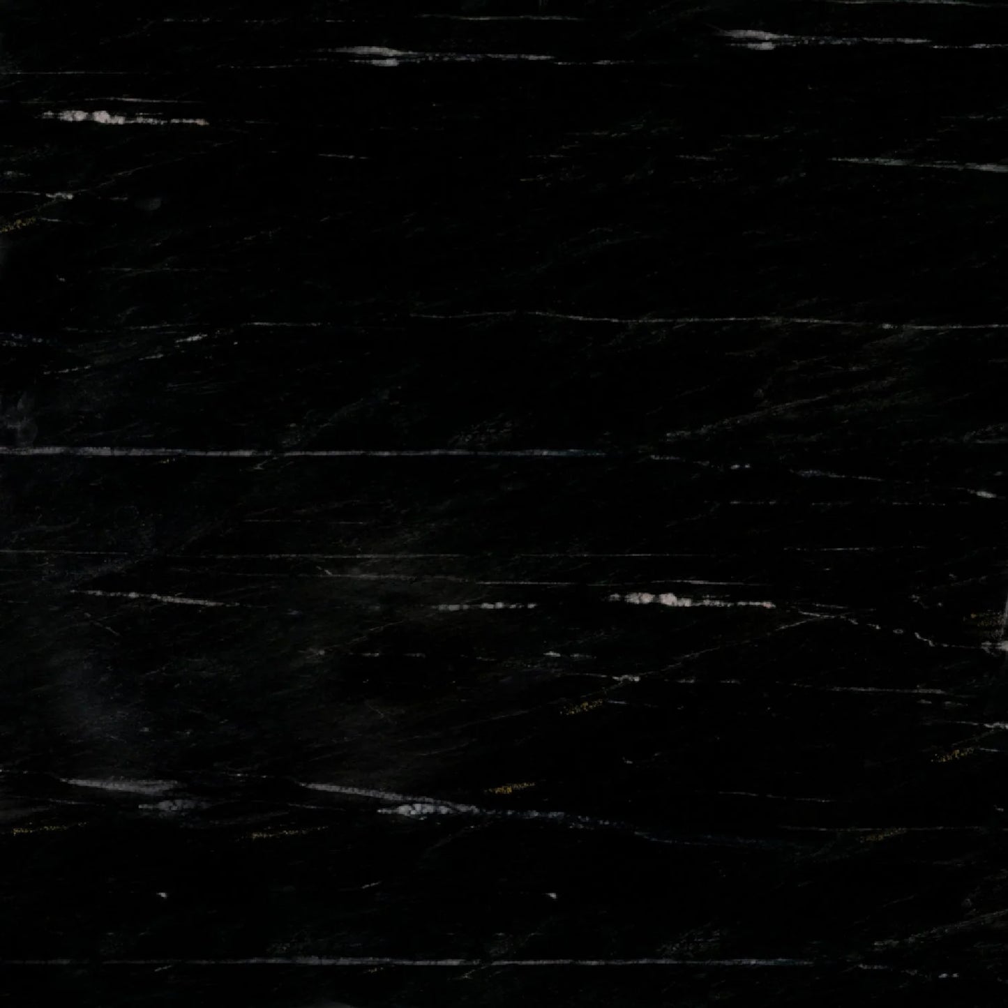 Luxury Black Marble Round Coffee Table Modern Italian Style for Villa