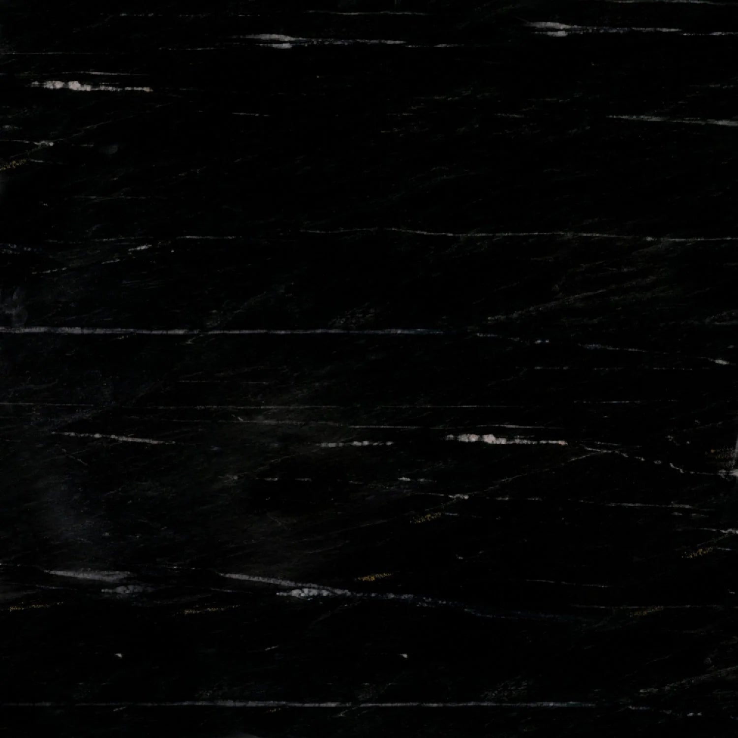Luxury Black Marble Round Coffee Table Modern Italian Style for Villa