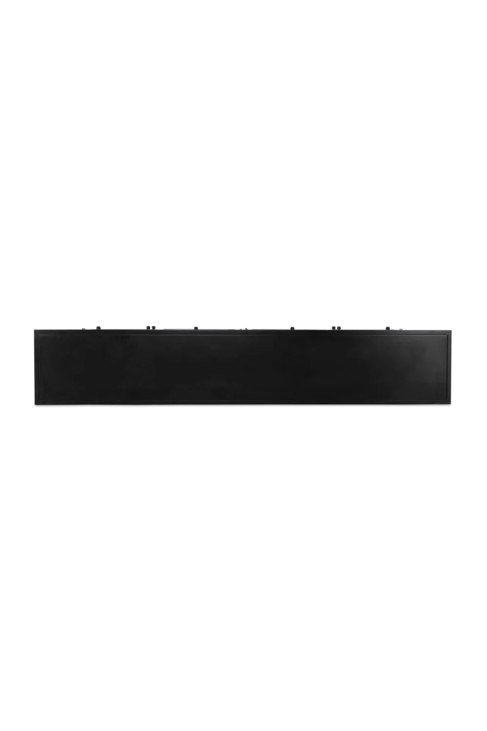 Luxury Black Metal 4-Door Sideboard European Style for Villa